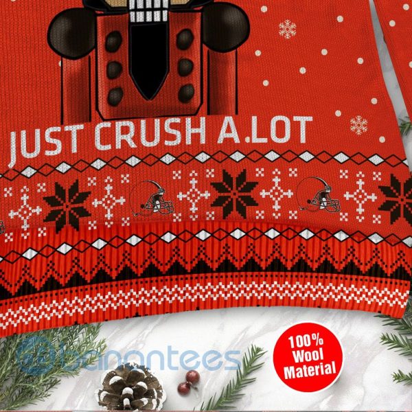 Cleveland Browns I Am Not A Player I Just Crush Alot Ugly Christmas 3D Sweater Product Photo