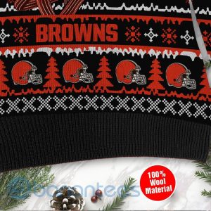 Cleveland Browns Jack Skellington Halloween Ugly Christmas 3D Sweater Product Photo