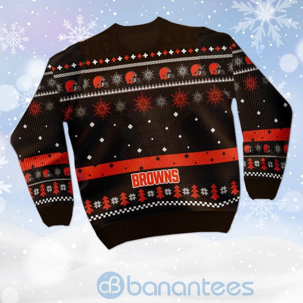 Cleveland Browns Mickey Mouse Funny Ugly Christmas 3D Sweater Product Photo