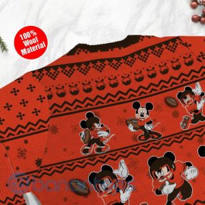 Cleveland Browns Mickey Mouse Ugly Christmas 3D Sweater Product Photo