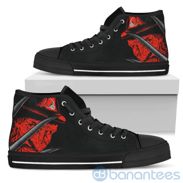 Cleveland Browns Nightmare Freddy High Top Shoes Product Photo