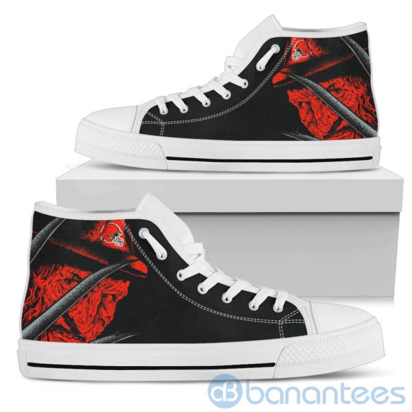 Cleveland Browns Nightmare Freddy High Top Shoes Product Photo