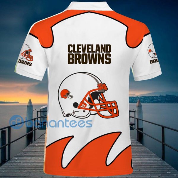 Cleveland Browns White Polo Shirt For Men Product Photo