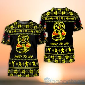 Cobra Kai Ugly Christmas All Over Printed 3D Shirt Product Photo