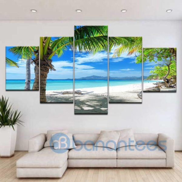 Coconut Palm Trees Tropical Beach Wall Art Product Photo