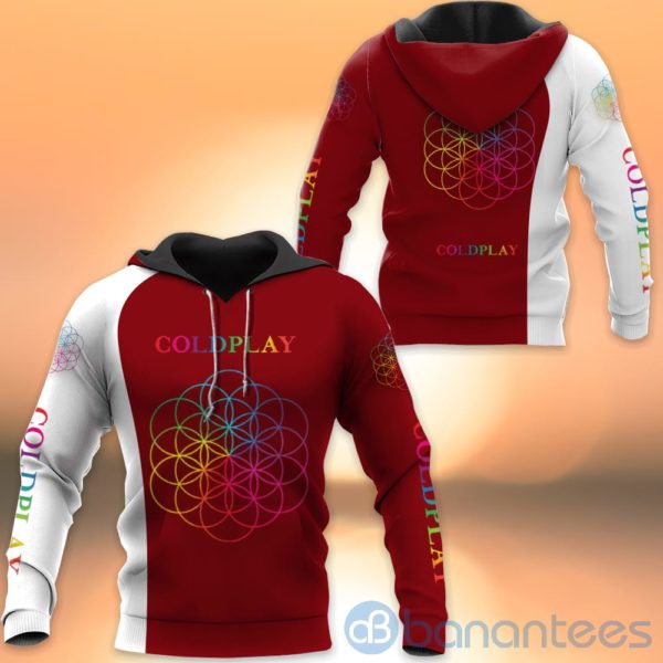 Coldplay Red All Over Printed Hoodies Zip Hoodies Product Photo