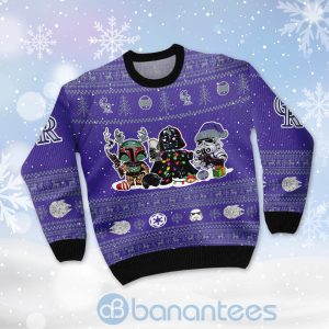 Colorado Rockies Star Wars Ugly Christmas 3D Sweater Product Photo
