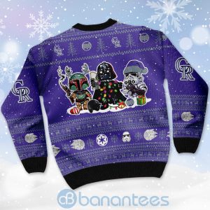 Colorado Rockies Star Wars Ugly Christmas 3D Sweater Product Photo