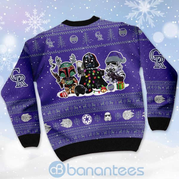 Colorado Rockies Star Wars Ugly Christmas 3D Sweater Product Photo