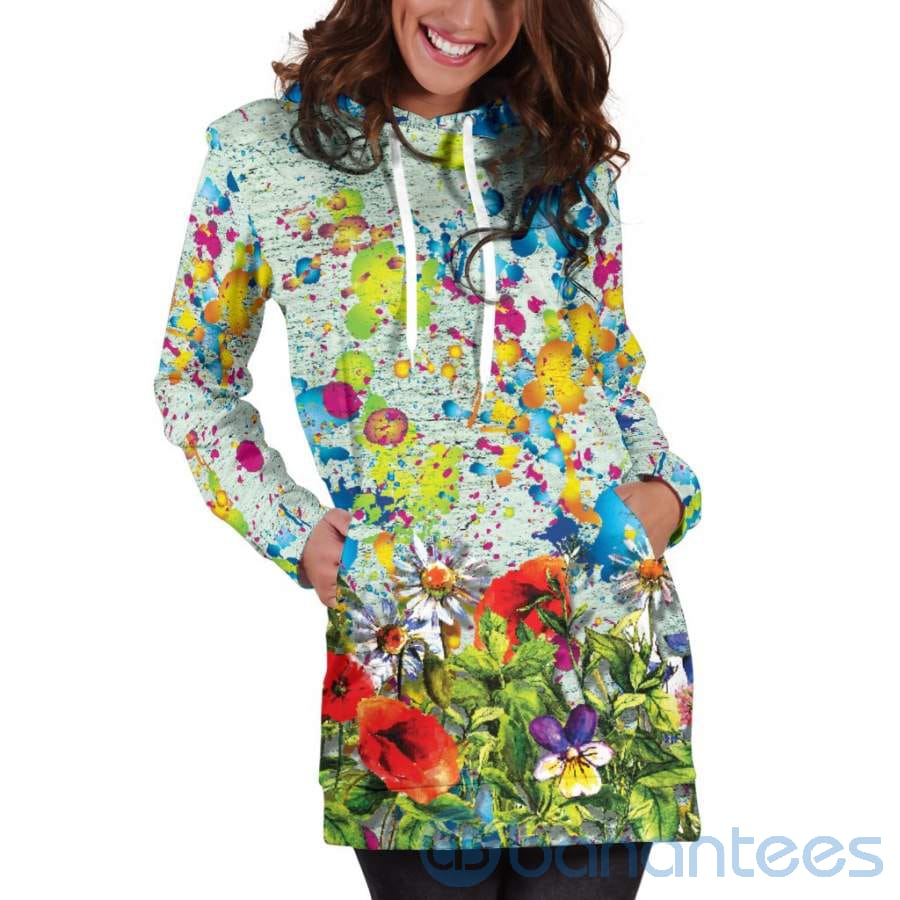 colorful-flower-hoodie-dress-for-women-5-PlUwF.jpg Colorful Flower Hoodie Dress For Women Product Photo