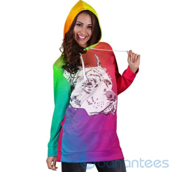 Colorful Pit Hoodie Dress For Women Product Photo