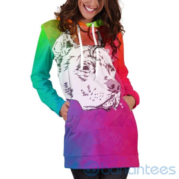 Colorful Pit Hoodie Dress For Women Product Photo
