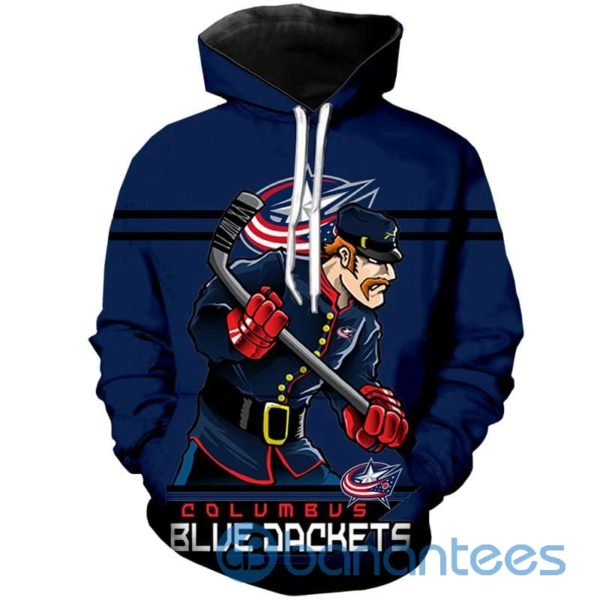 Columbus Blue All Over Printed 3D Hoodie, Zip Hoodie Product Photo