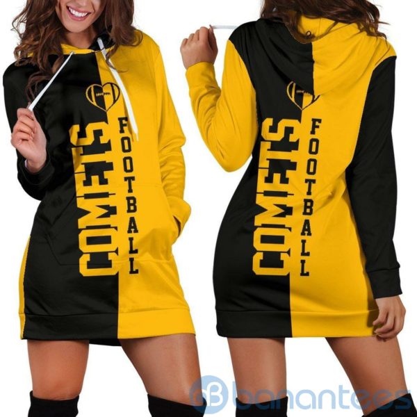 Comets Football Hoodie Dress For Women Product Photo