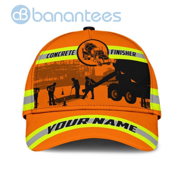 Concrete Finisher Safety Custom Name Cap Product Photo
