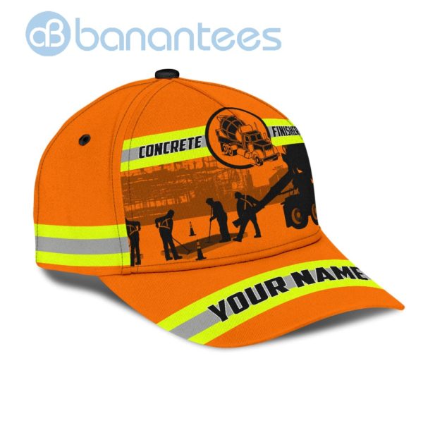 Concrete Finisher Safety Custom Name Cap Product Photo