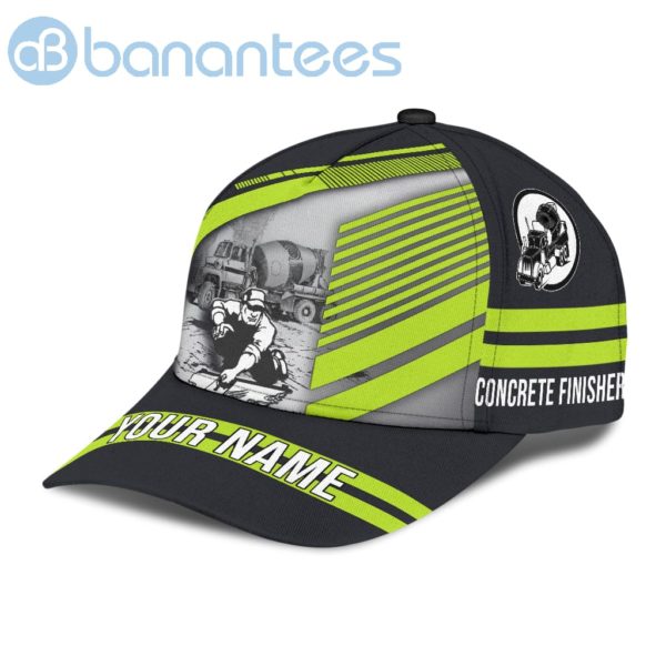 Concrete Finisher With Poured Concrete Custom Name Cap Product Photo