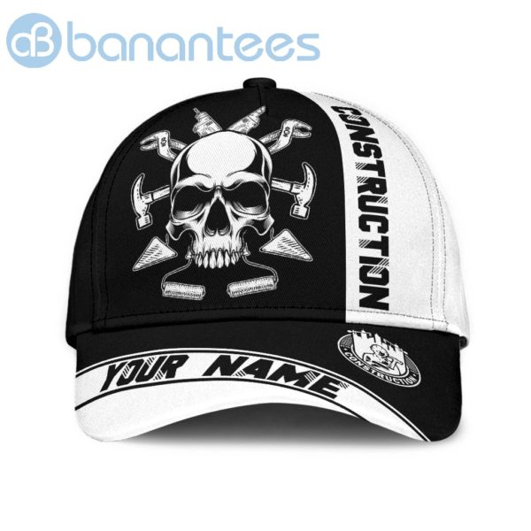 Construction Worker Equipment Skull Custom Name Cap Product Photo
