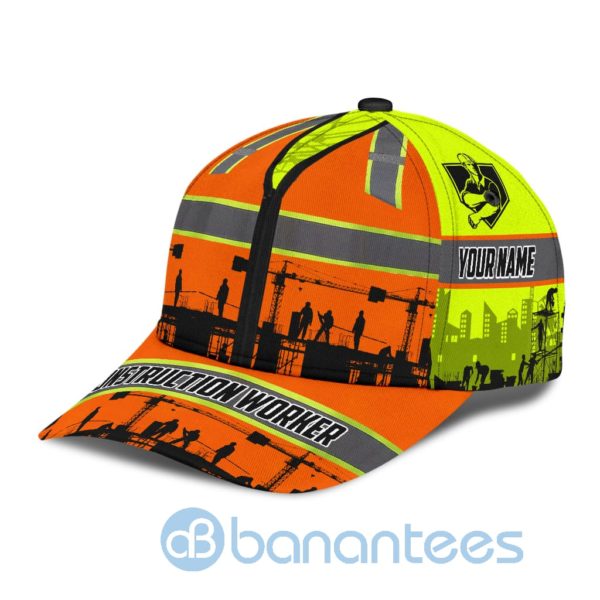 Construction Worker Safety Custom Name Printed 3D Cap Product Photo