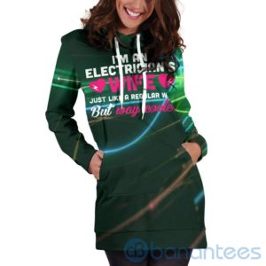 Cool Electrician's Wife Hoodie Dress For Women Product Photo