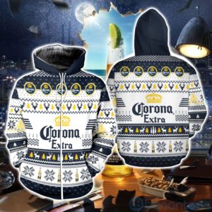 Corona Extra Beer Ugly Christmas All Over Printed 3D Shirt Product Photo