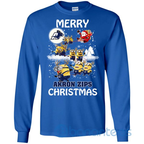 Cover your body with amazing Akron Zips Minions Santa Claus Merry Christmas Sweatshirt Product Photo