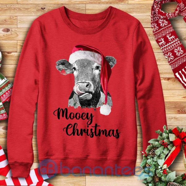Cow Mooey Christmas Graphic Unisex Sweatshirt Product Photo