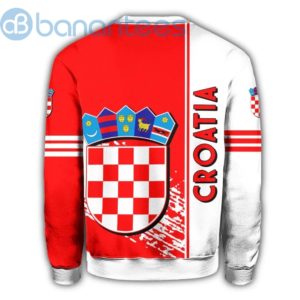 Croatia Coat Of Arms Quarter Style Red And White All Over Printed 3D Sweatshirt Product Photo