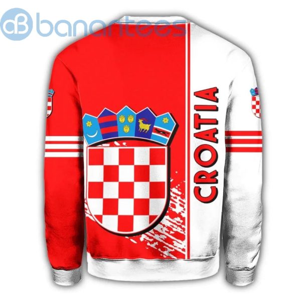Croatia Coat Of Arms Quarter Style Red And White All Over Printed 3D Sweatshirt Product Photo