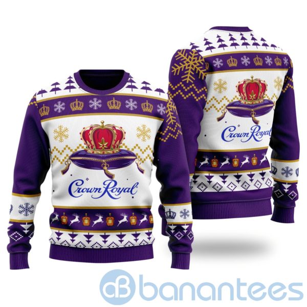 Crown Royal Whiskey Ugly Christmas All Over Printed 3D Shirt Product Photo