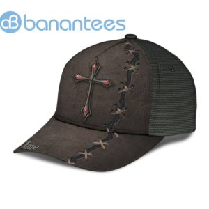 Custom Jesus Cross Metal Tear All Over Printed 3D Cap Product Photo