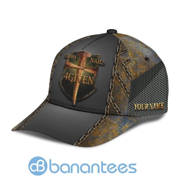Custom Jesus Forgiven All Over Printed 3D Cap Personalized Name Product Photo