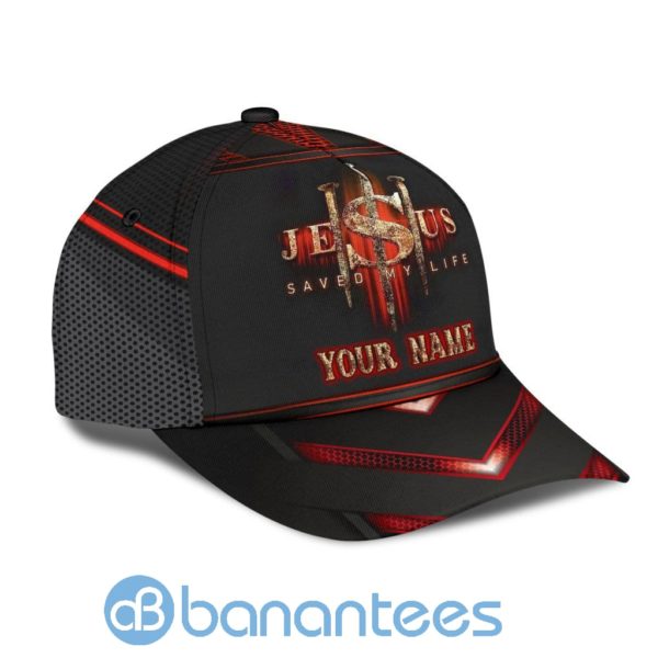 Custom Jesus Saved My Life All Over Printed 3D Cap Product Photo