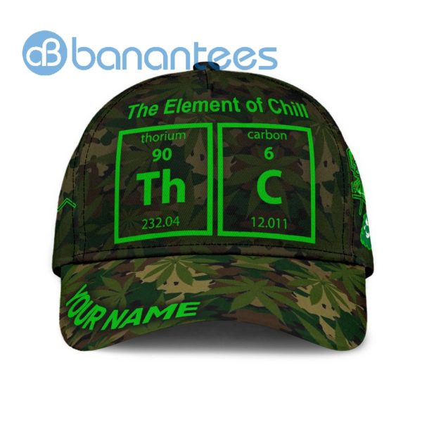 Custom Nam The Element Of Chill Weed Leaf And Camo Full Printed 3D Cap Product Photo