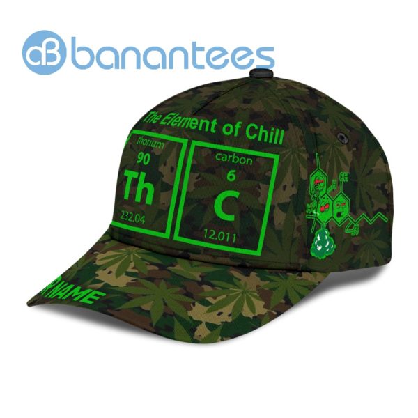 Custom Nam The Element Of Chill Weed Leaf And Camo Full Printed 3D Cap Product Photo
