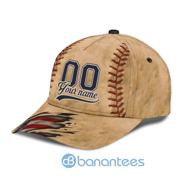 Custom Name And Number Baseball All Over Printed 3D Cap Product Photo