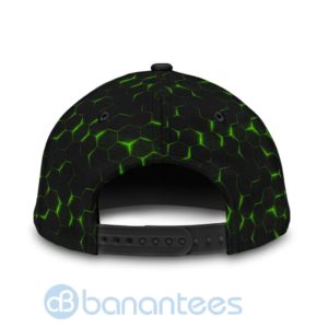 Custom Name Arborist Black And Green Neon Pattern 3D Cap Product Photo
