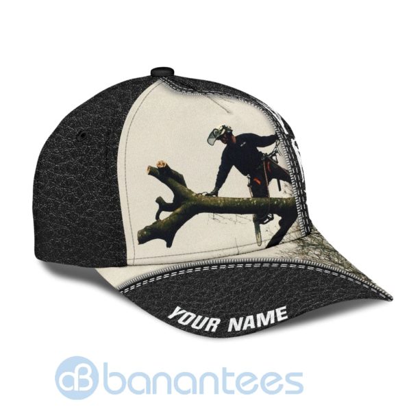 Custom Name Arborist Camo Backgound All Over Printed 3D Cap Product Photo