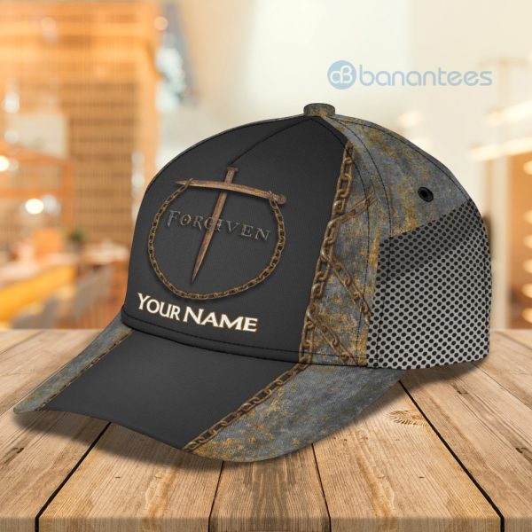Custom Name Cross And Prison Full Printed 3D Cap Product Photo