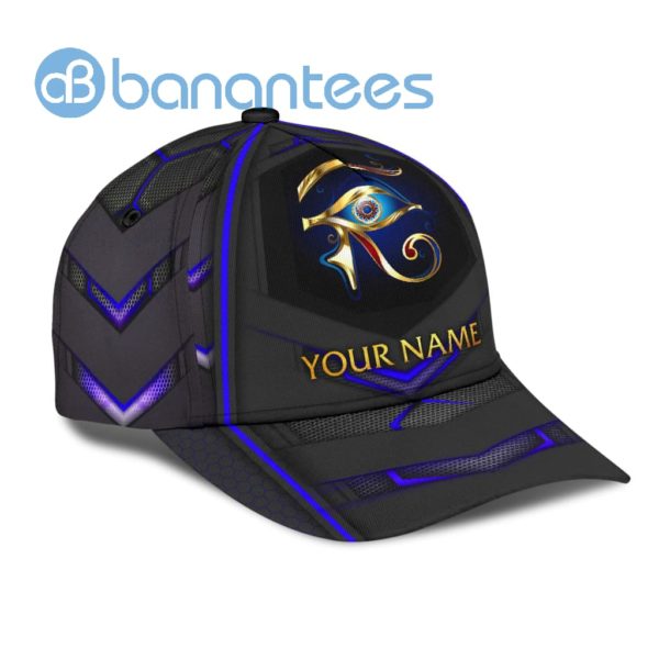 Custom Name Egyptian Eye Of Horus All Over Printed 3D Cap Product Photo
