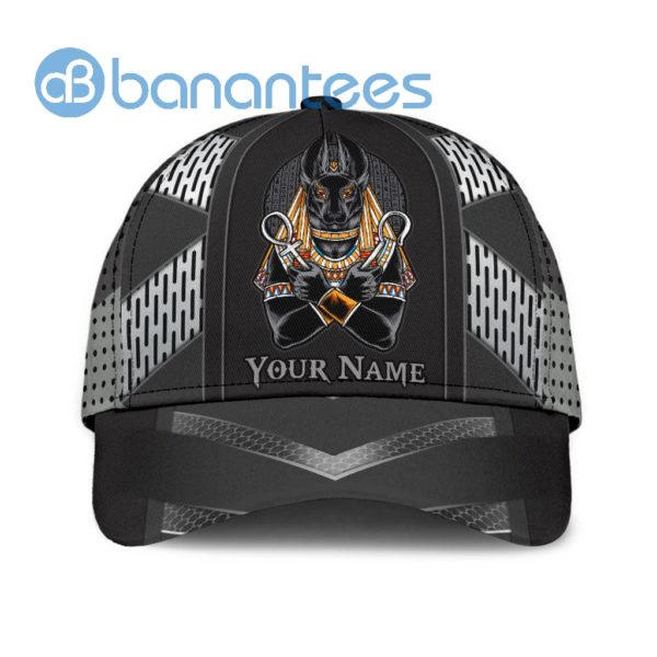 Custom Name Egyptian God Anubis Full Printed 3D Cap Product Photo