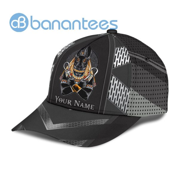 Custom Name Egyptian God Anubis Full Printed 3D Cap Product Photo