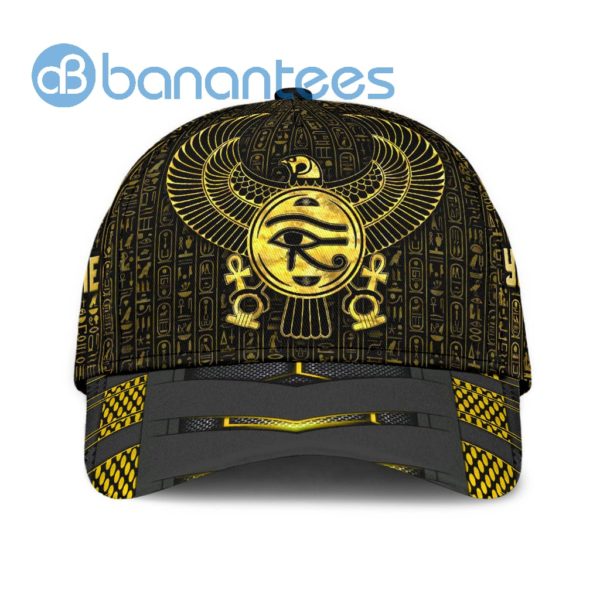Custom Name Egyptian God Horus Full Printed 3D Cap Product Photo