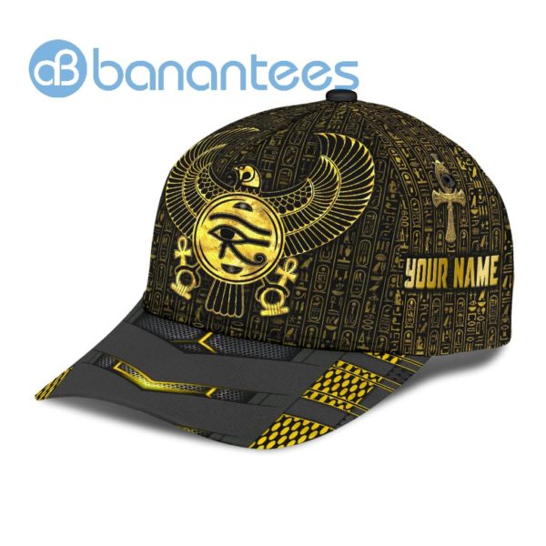 Custom Name Egyptian God Horus Full Printed 3D Cap Product Photo