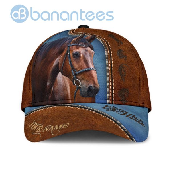 Custom Name Horse Full Printed 3D Cap Product Photo