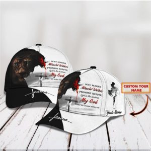 Custom Name Jesus Lion All Over Printed 3D Cap Product Photo