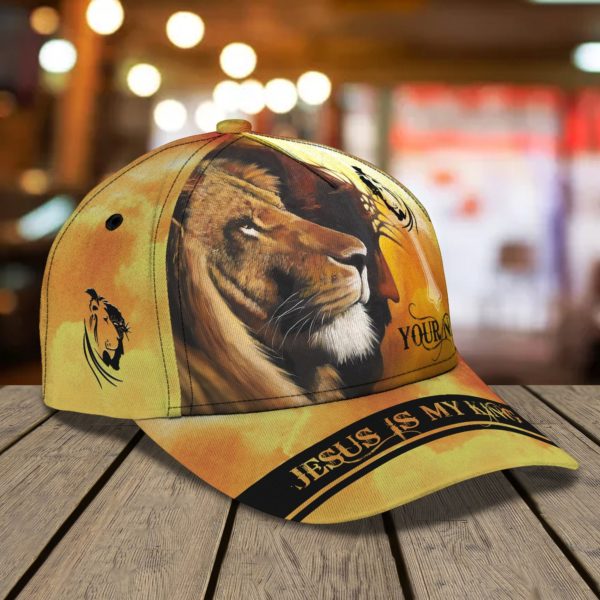 Custom Name Jesus Lion Jesus Is My King All Over Printed 3D Cap Product Photo