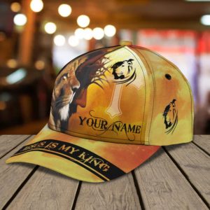 Custom Name Jesus Lion Jesus Is My King All Over Printed 3D Cap Product Photo