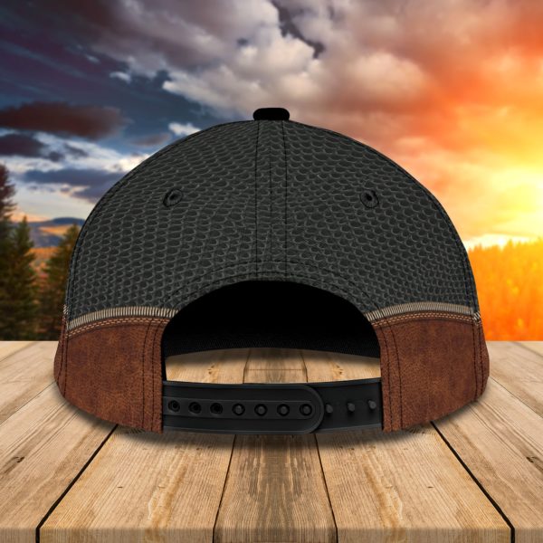 Custom Name Jesus Lion Leather All Over Printed 3D Cap Product Photo