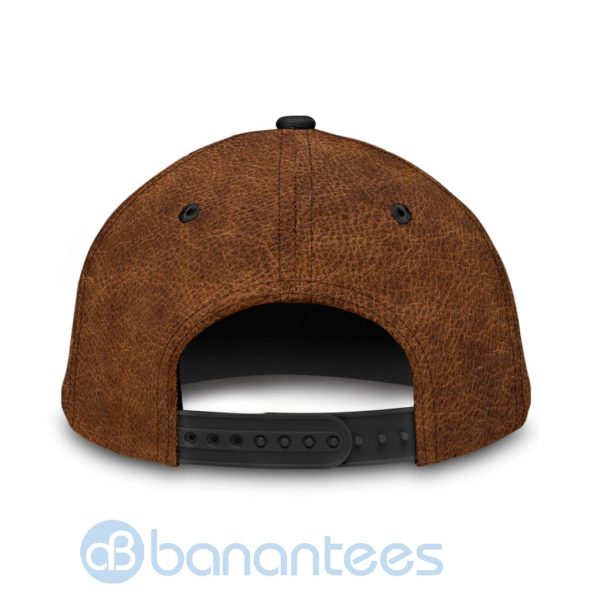Custom Name Jesus On Cross Zipper Leather Full Printed 3D Cap Product Photo